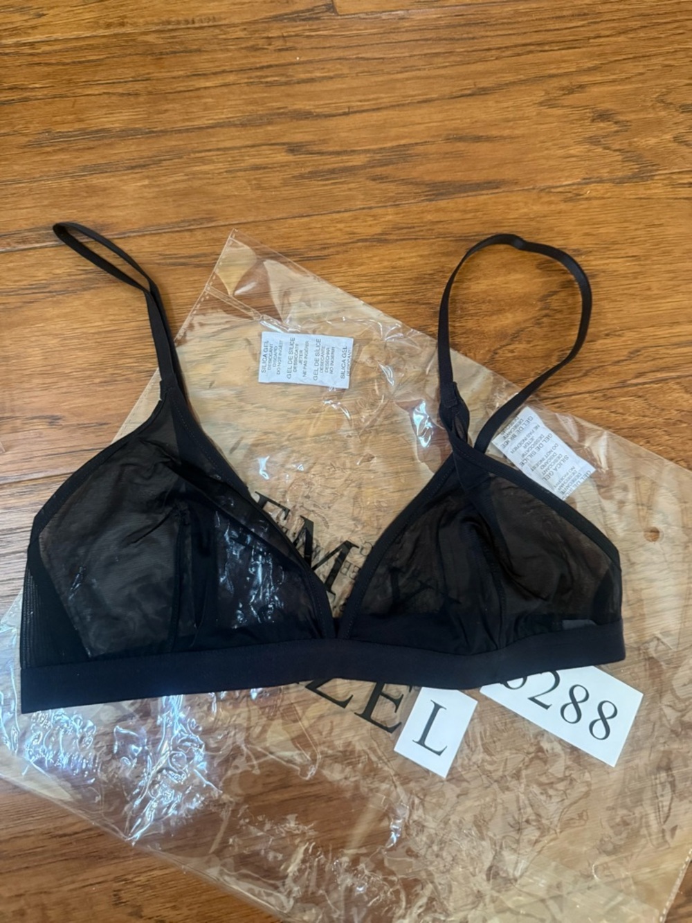 Black Sheer Triangle Bralette - Women Intimates & Sleepwear